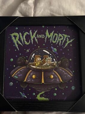 Rick and Morty Purple Spaceship Poster - Cartoon Network